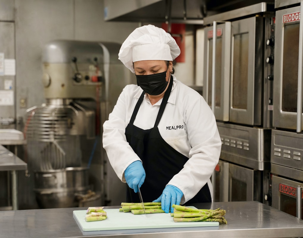 Plant-based cooking in action